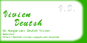 vivien deutsh business card